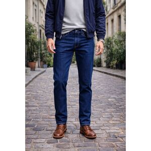 JEAN SHOP Blue 100% Cotton Pants Trousers Rocker Jeans  Mens Size 34